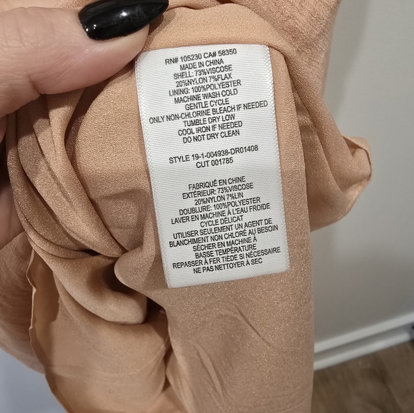 Joie Tanika dress in warm blush, size small NWT - Picture 6 of 6